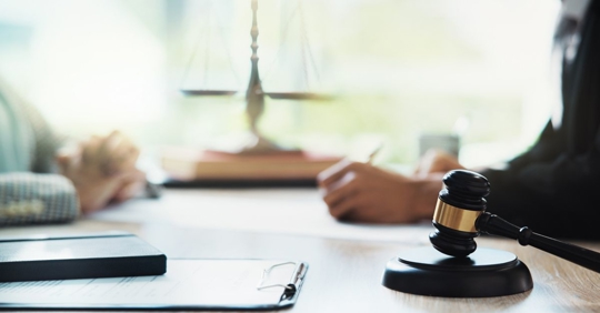 client consulting with a lawyer