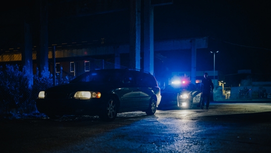 Police Approaching a DUI Suspect